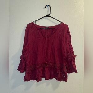 Ana Women's Burgundy Top